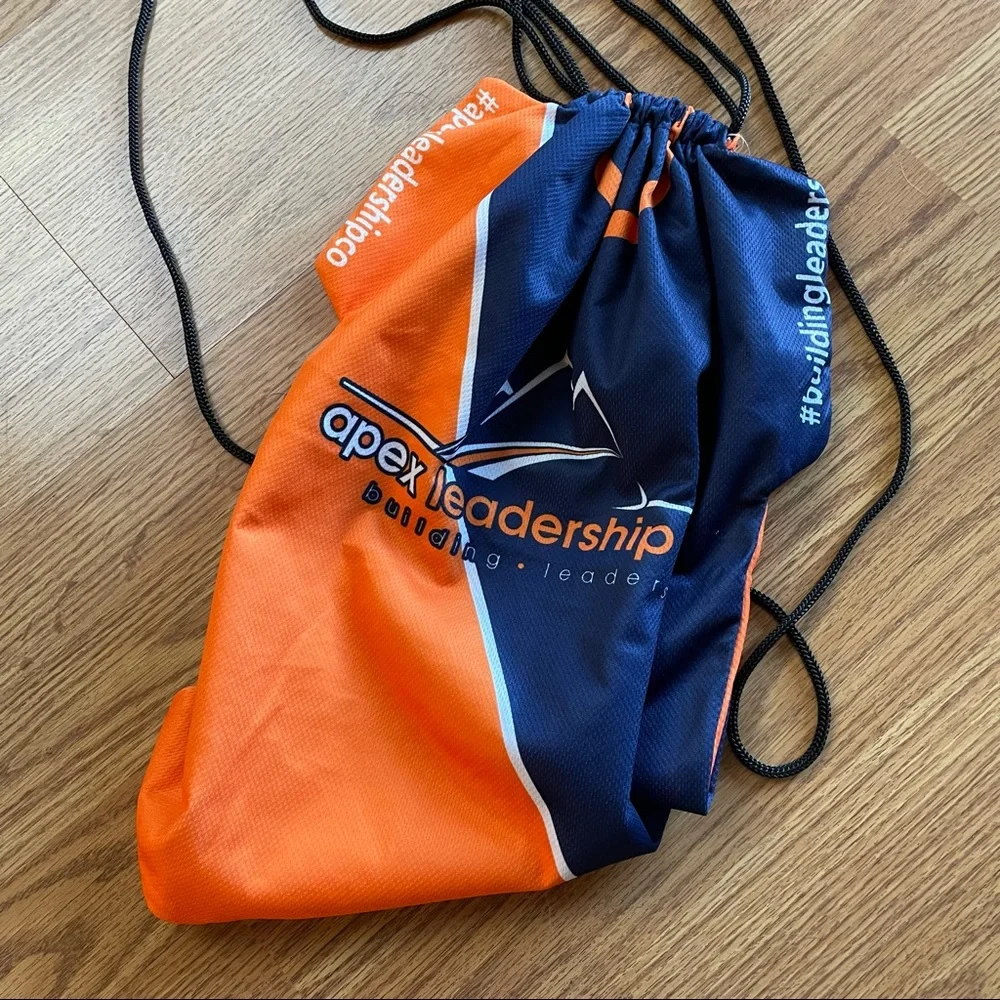🟢3/$15 🆕 APEX LEADERSHIP DRAWSTRING BACKPACK